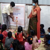 doposcuola di MGR Nagar: l'inaugurazione